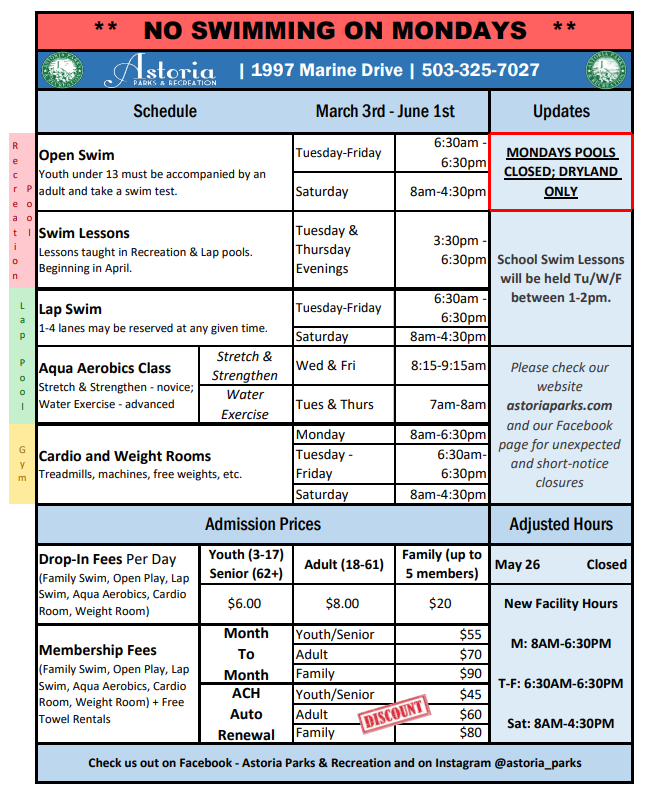 NEW schedule - SPRING 2025 4.30.25 NEW schedule - SPRING 2025 4.30.25